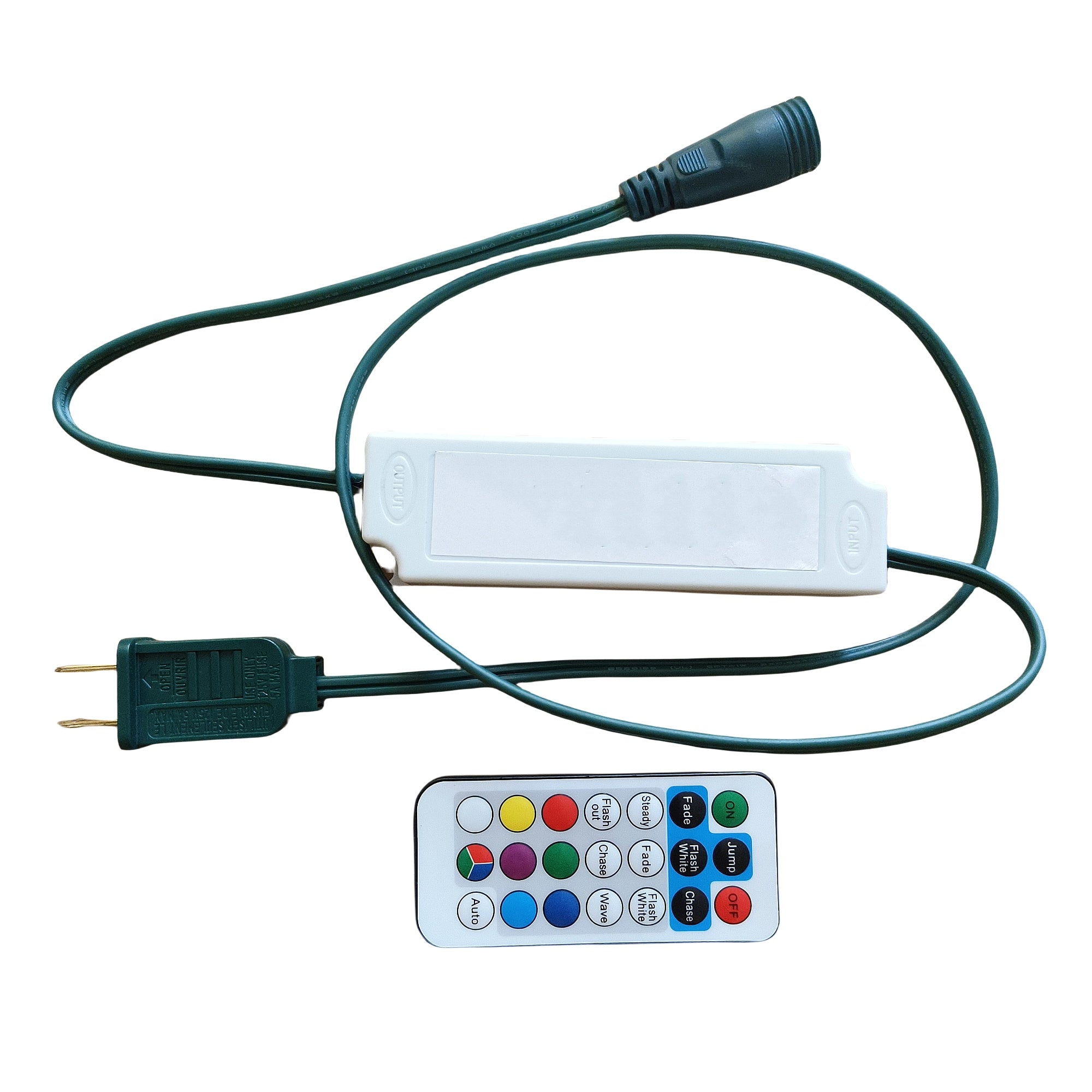 RGB Controller with Remote for Color Changing Coaxial 5mm LED Christmas Lights