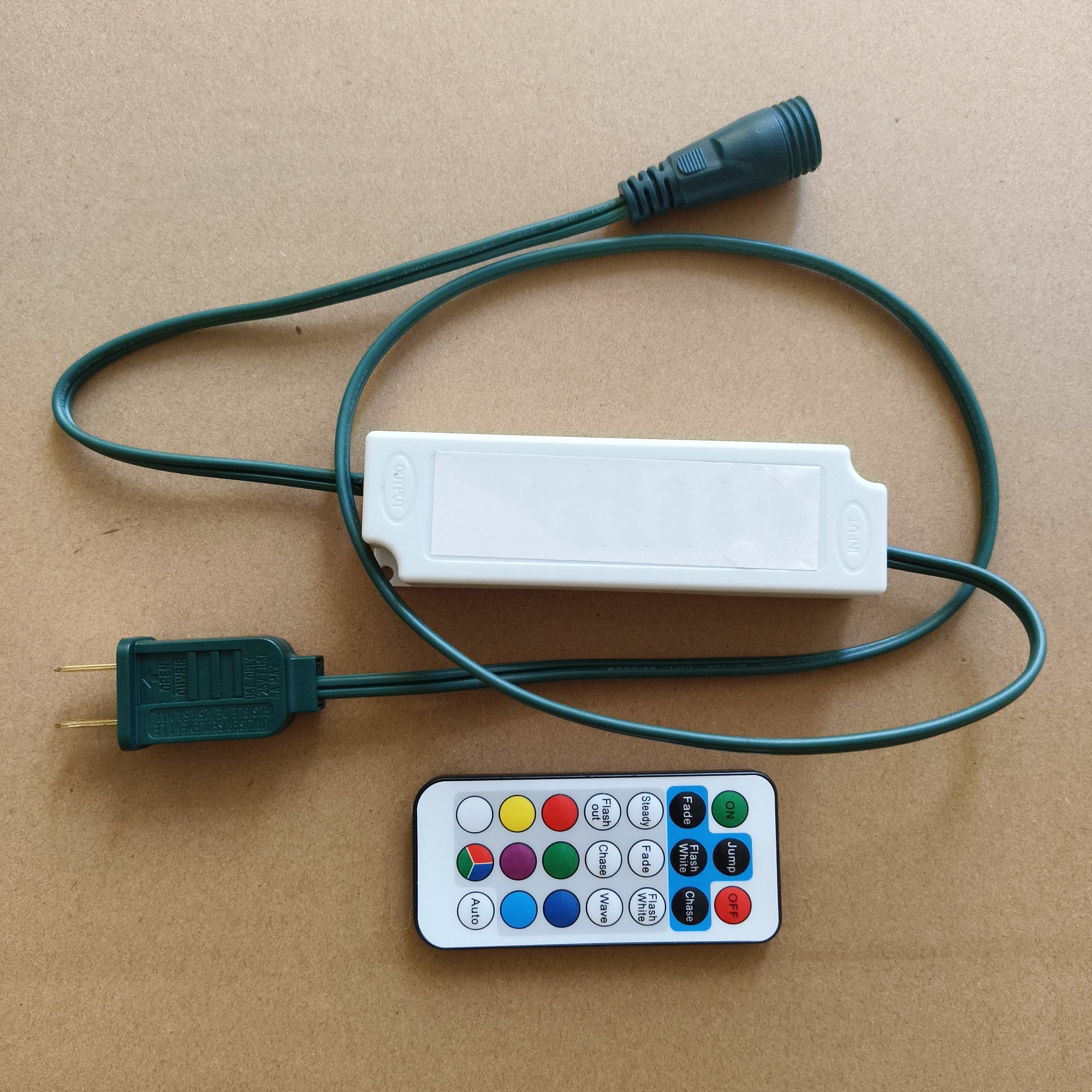 RGB Controller with Remote for Color Changing Coaxial 5mm LED Christmas Lights