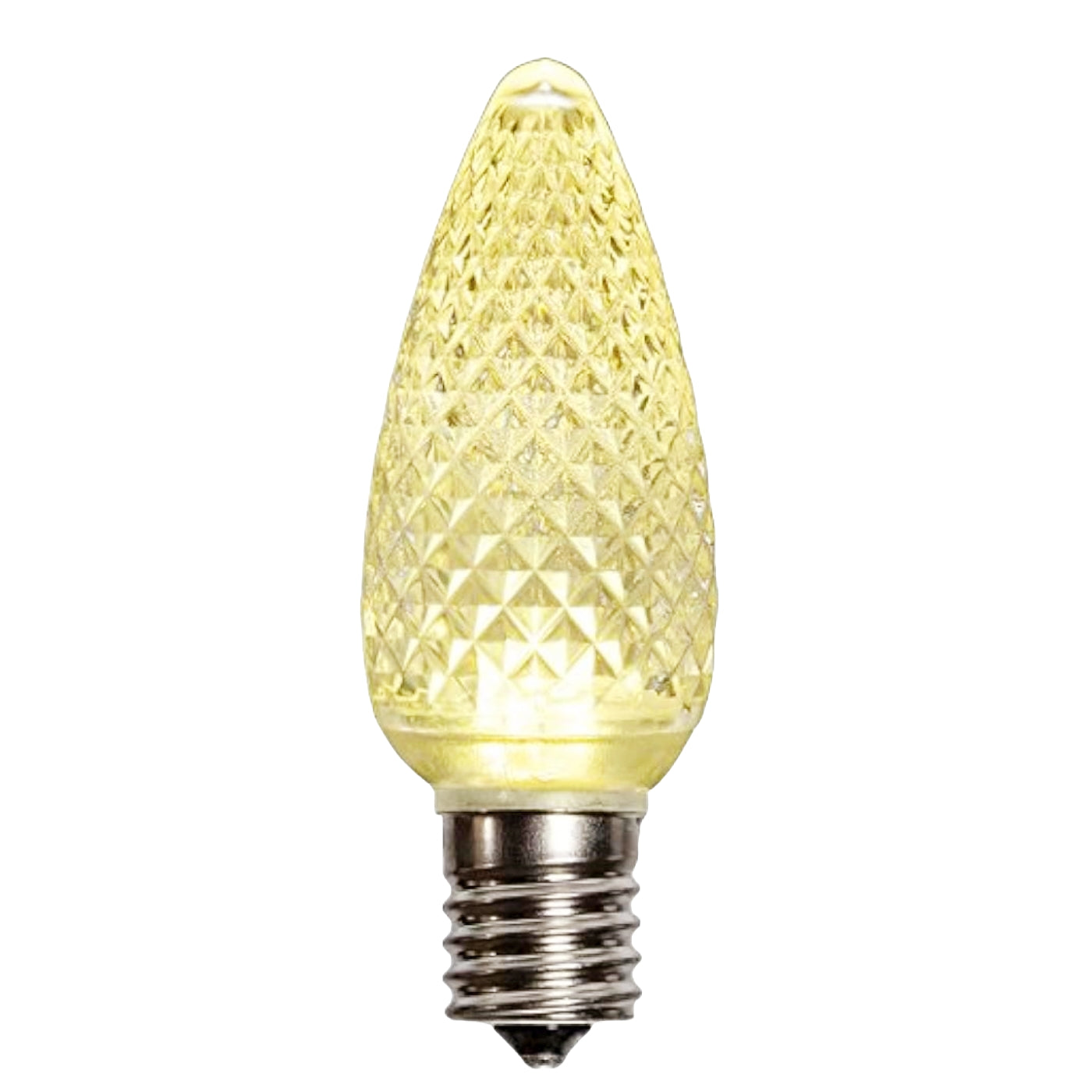 120V E17/C9 LED Replacement Christmas Faceted Light Bulb, Warm White